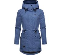 Parka RAGWEAR "Alysa", Damen, Gr. XXL (44), blau (indigo), Obermaterial: 100% Polyester. Innenfutter: 100% Polyester, tailliert Po-bedeckend, hoch geschlossener Ausschnitt, Ärmel ohne Ärmelschlitz nor