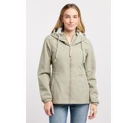 Parka RAGWEAR "DANKKA", Damen, Gr. L, beige (dusty olive), Web, Obermaterial: 100% Polyester, unifarben mit Farbeinsatz, normal, Jacken Parka, Mit Kordelzug, geblümtem Futter und reflektierenden Korde