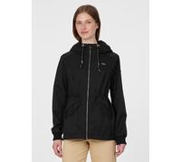 Parka RAGWEAR "DOWEY", Damen, Gr. M, schwarz, Web, Obermaterial: 100% Polyester, unifarben, Po-bedeckend, Jacken Parka, Wasserabweisend mit Taillenkordel und Pattentaschen (45228144-M) schwarz