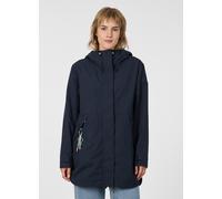 Parka RAGWEAR "LAMYJA B", Damen, Gr. XL, blau (navy), Web, Obermaterial: 68% Baumwolle, 32% Polyamid, unifarben, Po-bedeckend, Jacken Parka, Baumwollmix mit Antistatic-Finish und coolem Key-Chain (279