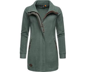 Parka RAGWEAR "Letrice Fleece", Damen, Gr. S (36), grün (tannengrün), Sweatware, 100% Polyester, tailliert Po-bedeckend, hoch geschlossener Ausschnitt, Ärmel ohne Ärmelschlitz normaler Saum, Jacken Pa