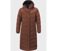Parka SCHÖFFEL "Down Coat Style Vindave WMS", Damen, Gr. 44, braun (4805, braun), Oberstoff: 100% Polyester. (Membran: Thermoplastisches Polyurethan). Futter: 100% Polyester. ENTHÄLT NICHTTEXTILE TEIL