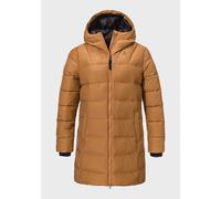 Parka SCHÖFFEL "Ins Parka Style Boslix WMS", Damen, Gr. 38, braun (4745, braun), Oberstoff: 63% Nylon, 37% Baumwolle. Futter: 100% Polyester, relaxed fit, hoch geschlossener Ausschnitt, Jacken Parka (