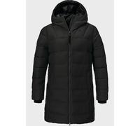 Schöffel Damen Ins Parka Style Boslix WMS, wärmende Winterjacke mit synthetischer Daune, wind- und wasserabweisende Funktionsjacke mit gefütterter Kapuze, black, 46