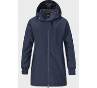 Parka SCHÖFFEL "Parka Style Bohorok WMS", Damen, Gr. 46, blau (8820, blau), Oberstoff: 100% Polyester; (Membran: Thermoplastisches Polyurethan); Futter: 100% Polyester, relaxed fit, hoch geschlossener