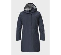 Parka SCHÖFFEL "Urban Coat Style Bohorok WMS", Damen, Gr. 38, blau (8820, blau), Oberstoff: 100% Polyester Futter: 100% Polyester, regular fit, hoch geschlossener Ausschnitt, Jacken Parka (55168820-38