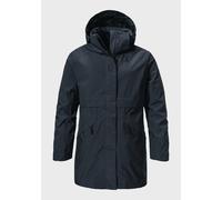 Parka SCHÖFFEL "Urban Ins Parka Style Malkay WMS", Damen, Gr. 38, blau (8820, blau), Oberstoff: Aussenseite: 100% Polyester; (Membran: Thermoplastisches Polyurethan); Futter: 100% Polyester; Wattierun