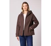 Parka STREET ONE, Damen, Gr. 42, mahogany braun, Stoff, Obermaterial: 100% Polyester; Futter: 100% Polyester, unifarben, normal normal, ohne Ausschnitt, Bündchen, Jacken Parka, mit Kapuze (90462331-42