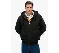 Parka SUPERDRY "CANVAS SURPLUS HOODED JKT", Herren, Gr. XL, schwarz (jet schwarz), Web, Obermaterial: 100% Baumwolle, unifarben, relaxed fit, Jacken Parka (20086100-XL) jet schwarz