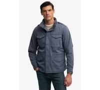 Parka SUPERDRY "COTTON M65 JACKET", Herren, Gr. L, washed blau, Web, Obermaterial: 100% Baumwolle, unifarben, regular fit normal, Jacken Parka (24417313-L) washed blau