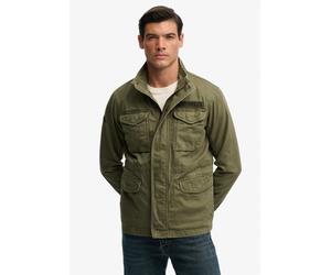 Parka SUPERDRY "MILITARY M65 JKT", Herren, Gr. 3XL, grün (dusty olive grün), Web, Obermaterial: 100% Baumwolle, unifarben, regular fit normal, Jacken Parka, mit Markenlabel, aus Baumwolle, Regular Fit
