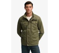 Parka SUPERDRY "MILITARY M65 JKT", Herren, Gr. XXL, grün (dusty olive grün), Web, Obermaterial: 100% Baumwolle, unifarben, regular fit normal, Jacken Parka, mit Markenlabel, aus Baumwolle, Regular Fit