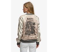 Superdry Suikajan Embroidered Bomberjacke L Light Taupe