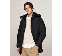 Parka TOMMY HILFIGER "ROCKIE UTILITY PARKA", Herren, Gr. S, schwarz, Web, Obermaterial: 80% Polyamid, 20% Polyurethan. Futter: 100% Polyamid. Wattierung: 100% Polyester, regular fit, Rippstrickbündche