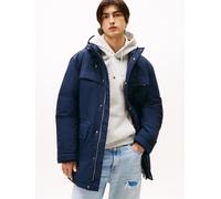 Parka TOMMY JEANS "TJM CITY READY", Herren, Gr. XXL, schwarz night navy, Web, Obermaterial: 100% Polyamid. Futter: 100% Polyester. Füllung: 100% Polyester, regular fit normal, gerader Abschluss mit Kl