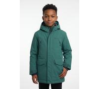 Parka TROLLKIDS "KIDS HARSTAD JACKET", Jungen, Gr. 140, grün (schwarz cyan, schwarz), Obermaterial: 100% Polyester. Futter: 100% Polyamid. Wattierung: 100% Polyester, Jacken Parka, sportlich, warm wat