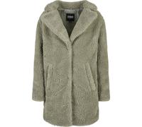 Urban Classics Damen Winter Jacke Ladies Oversized Sherpa Coat Jacket, Mantel mit Haken & Ösen-Verschluss, Größe XS bis 5XL