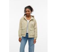 Parka VERO MODA "VMMARYANN SHORT PARKA", Damen, Gr. S, grün (eucalyptus), Web, Obermaterial: 100% Polyester, unifarben, regular fit normal, Jacken Parka (12198506-S) eucalyptus
