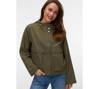 Parka VERO MODA "VMMICHELA SHORT PARKA", Damen, Gr. XS, kalamata, Web, Obermaterial: 100% Polyester, unifarben, hüftlang, Jacken Parka, Polyester (85515209-XS) kalamata