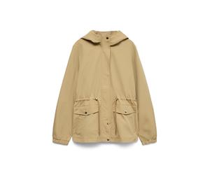 Parka VERO MODA "VMPAISLEY PARKA JACKET NOOS", Damen, Gr. M, kelp, Web, Obermaterial: 100% Polyester, unifarben, regular fit hüftbedeckend, Jacken Parka, mit Taillen-Kordelzug (39483109-M) kelp