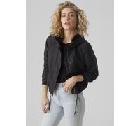 Parka VERO MODA "VMZOA SHORT PARKA NOOS", Damen, Gr. XL, schwarz, Web, Obermaterial: 100% Polyester, unifarben, regular fit normal, Jacken Parka, Kunstfaser (13646839-XL)