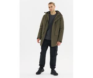 Parka WHISTLER "Bluff", Herren, Gr. S, grün, 92% Polyester, 8% Elasthan, unifarben, normal, ohne Ausschnitt, Jacken Parka, mit wasserdichten Eigenschaften (19058304-S) grün