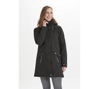 Parka WHISTLER "NAMOL", Damen, Gr. 42, schwarz, 96% Polyester, 4% Elasthan, unifarben, lang, hoch geschlossener Ausschnitt, Jacken Parka, mit 10.000 mm Wassersäule (43493261-42) schwarz