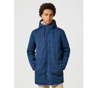 Parka WRANGLER "HEAVY PUFFER JACKET", Herren, Gr. XXL, blau (navy), Web, Obermaterial: 100% Baumwolle, unifarben, regular fit Po-bedeckend, Jacken Parka, mit Kordelzug (91764861-XXL) navy
