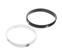 Parliky 2 Stück Silikonarmband Tai Chi Weiß Schwarz Verstellbare Sport Armbänder für Erwachsene Trendige Street Dance Hiphop Style Wristbands für Damen und Herren Vielseitig und Sicherer