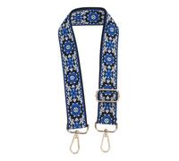 Parliky Verstellbarer Breiter Schultergurt aus Baumwolle mit Ethnischem Blumenmuster Vielseitiger Taschengurt für Handtaschen und Crossbody Einfach zu Wechseln Langlebiger Tragegurt für