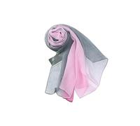 PARREN Seidentuch Sommer Ankunft Mode Chiffon Schals Gradient Farben Georgette Weibliche Seidenschals 50 * 160Cm-Rosa Grau