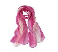 PARREN Seidentuch Sommer Ankunft Mode Chiffon Schals Gradient Farben Georgette Weibliche Seidenschals 50 * 160Cm-Pink