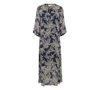 Part Two Damen Beritpw Regular Fit Long Length Dress Lässiges Kleid, Dark Navy Delicate Leaf, 42