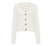 Part Two Damen Cardigan, lässig, Lange Ärmel, V-Ausschnitt, Taschen, Knopfverschluss Strickjacke, Whitecap Gray, Small