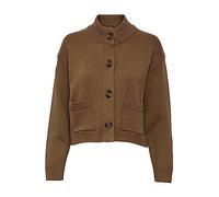 Part Two Damen Cardigan mit hohem Ausschnitt, Buttons und Taschen, Lange Ärmel, reguläre Passform Strickjacke, Toasted Coconut, Medium