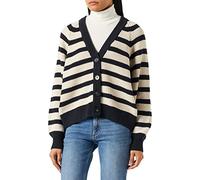 PART TWO Damen Sera Cardigan Locker geschnittene Strickjacke mit Langen Ärmeln, Dark Navy Stripe, S