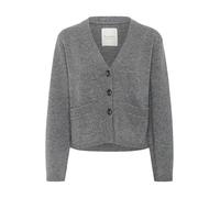 Part Two Damen Svevapw Strickjacke, Medium Grey Melange, XS