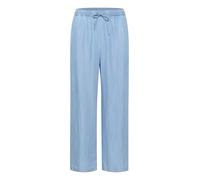 Part Two Damen Womens Culotte Pants Cropped Length Wide Legs Drawstring Waist Hose, Medium Blue Denim, 40