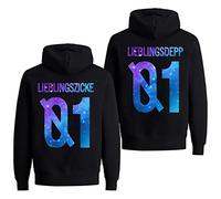 Partner Pullover 1 Stück Lieblingsdepp Lieblingszicke King Queen Pullover Valentinstag Couple Geschenke Pärchen Hoodie Partnerlook Pulli für Paar Mr Mrs (Zicke - 1 Stück - Starry Night, XL)