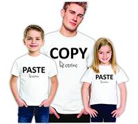 Partnerlook Vater Sohn T-Shirt Set Father and Son Daughter Matching Tshirt Vatertag