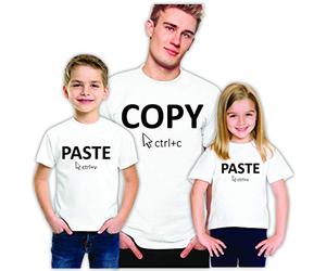 Partnerlook Vater Sohn T-Shirt Set Father and Son Daughter Matching Tshirt Vatertag
