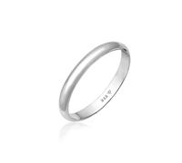 Partnerring ELLI PREMIUM "Bandring Ehering 585 Weißgold" Gr. 56, weiß, Fingerringe, Damen, 56mm, Weißgold 585, 2mm (93835701-56) weiß