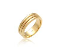 Partnerring ELLI PREMIUM "Paarring Drei Ringe Trauring Hochzeit 925 Silber" Gr. 52, gold, Fingerringe, Damen, 52mm, Silber 925 (Sterlingsilber), 6mm, Partnerring (64818550-52)