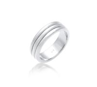 Partnerring ELLI PREMIUM "Paarring Drei Ringe Trauring Hochzeit 925 Silber" Gr. 64, silber, Fingerringe, Damen, 64mm, Silber 925 (Sterlingsilber), 6mm, Partnerring (24257637-64)