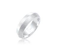 Elli PREMIUM, Ring Paarring Bandring Trauring Hochzeit 925er Silber in silber, Schmuck für Damen Gr. 58 mm