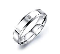 Partnerring FIRETTI "Schmuck Geschenk "LIEBE" Shine" Gr. 62, silber (edelstahlfarben, kristallweiß), Fingerringe, Damen, 62, Edelstahl, 5mm, mit Zirkonia (synth.) (94884669-62) edelstahlfarben, krista
