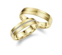 Partnerring MARRYA "Edelstahl Ringe Trauringe Eheringe Partnerringe" Gr. 66, herren ring, gold, Fingerringe, Herren, 66, Edelstahl (95743403-66) herren ring, gold