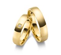 Partnerring MARRYA "Edelstahl Ringe Trauringe Eheringe Partnerringe" Gr. 68, gold (damen ring, gold), Fingerringe, Herren, 68, Edelstahl (71132917-68) damen ring, gold