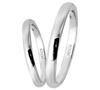 Partnerring XENOX "Xenox & Friends, XS9101" Gr. 50, silber (silber, 925), Fingerringe, 50, Silber 925 (Sterlingsilber), 2,8mm, Partnerring, mit Zirkonia (synth.) (27567554-50)