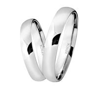 Partnerring XENOX "Xenox & Friends, XS9102" Gr. 48, silber (silber, 925), Fingerringe, 48, Silber 925 (Sterlingsilber), 3,8mm, Partnerring, mit Zirkonia (synth.) (29492348-48)